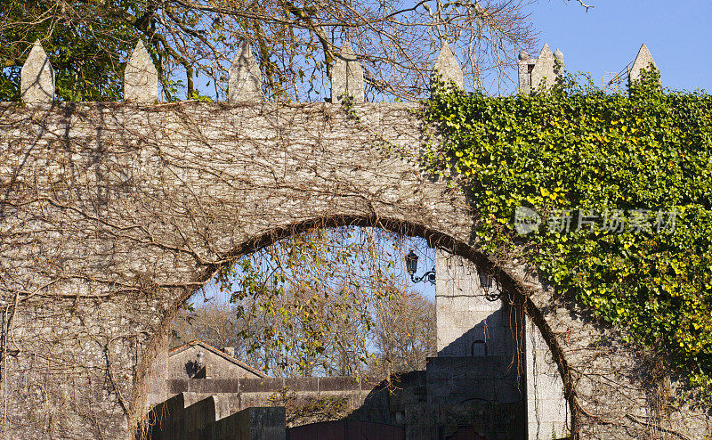 Ponte Maceira村，西班牙加利西亚A Coruña省。卡米诺·德·圣地亚哥。